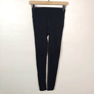 Lululemon Leggings Women's 4 Black Seamless High Waist Perforated Eyelet